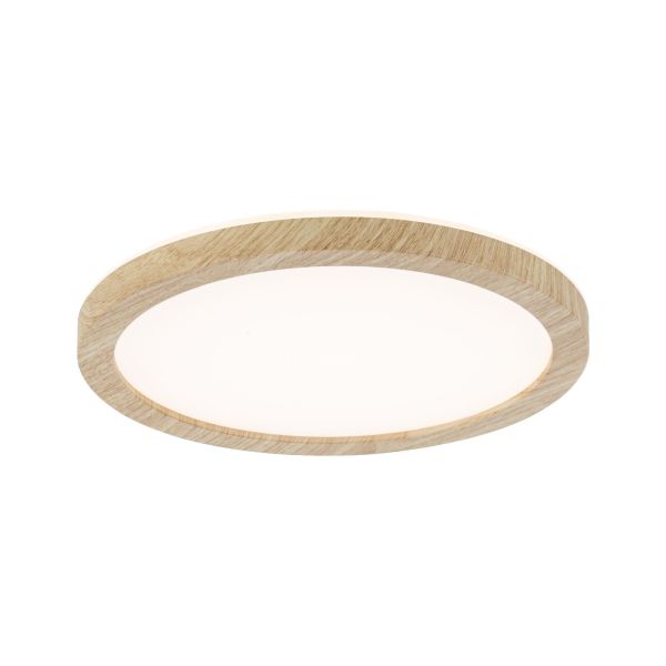 Paulmann 710.27 LED Panel Atria Shine Backlight IP44 rund 190mm 11,2W 850lm 3000K Holzoptik