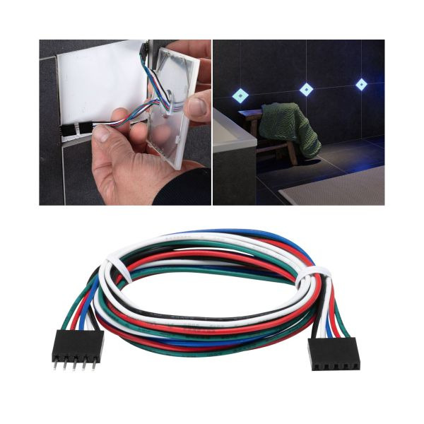 Paulmann 784.20 LumiTiles Kabel Square RGBW 0,65m 12V Schwarz Kunststoff