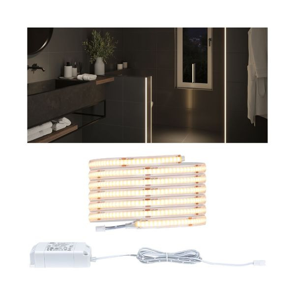 Paulmann 784.25 LumiTiles LED Stripe Full-Line COB Slim 2m IP44 6W 230lm/m 280 LEDs/m 2700K 7VA