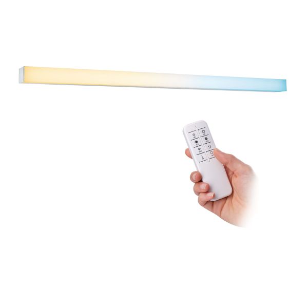 Paulmann 789.45 LED Spiegelleuchte Tova IP44 Tunable White 800lm 230V 8,7W dimmbar Chrom#Weiß