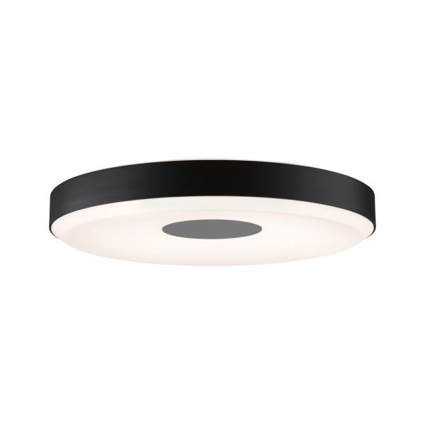 Paulmann 795.18 LED Deckenleuchte 3-Step-Dim Puric Pane 2700K 400lm / 2600lm 230V 23W dimmbar Schwarz#Grau