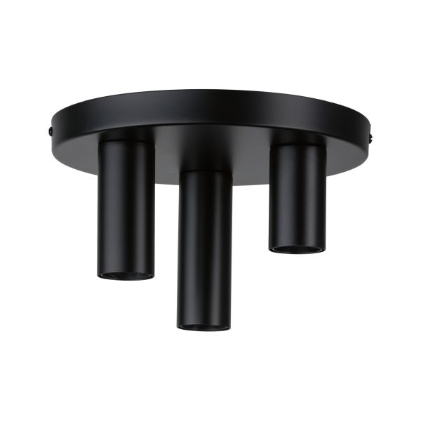 Paulmann 797.61 Neordic Deckenleuchte Skogen E27 230V max. 3x20W dimmbar Schwarz Metall