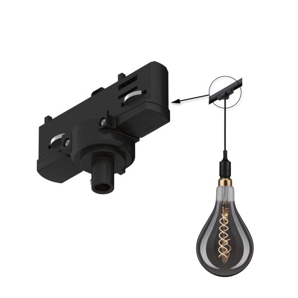 Paulmann 913.87 ProRail3 Pendeladapter Universal max. 1150W 230V Schwarz