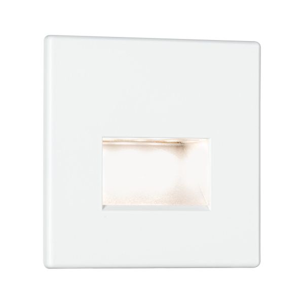 Paulmann 930.93 LED Wandeinbauleuchte Edge Quadro eckig 80x5mm 1,2W 50lm 230V 2700K Weiß matt
