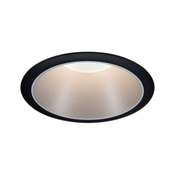 Paulmann 933.97 Einbauleuchte Cole rund 88mm GU10 max. 10W 230V dimmbar Schwarz#Silber