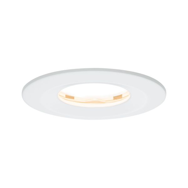 Paulmann 938.81 LED Einbauleuchte Nova Plus Coin starr IP65 rund 78mm Coin 6W 470lm 230V dimmbar 2700K Weiß matt
