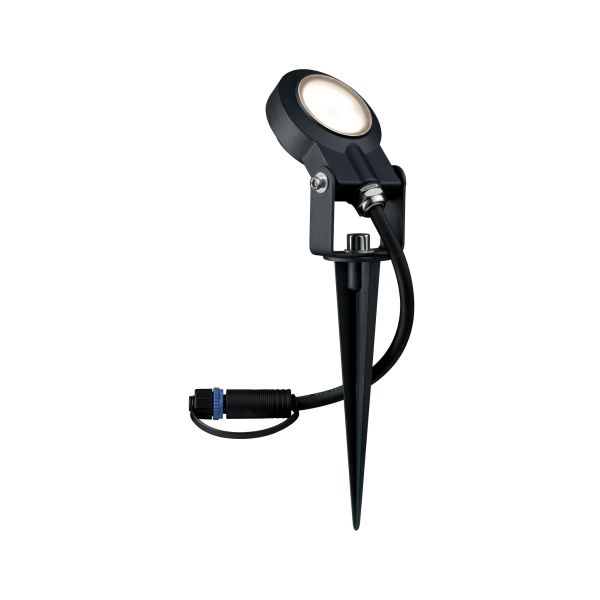 Paulmann 939.34 Plug & Shine LED Gartenstrahler Sting Einzelspot IP67 3000K 6,4W Anthrazit