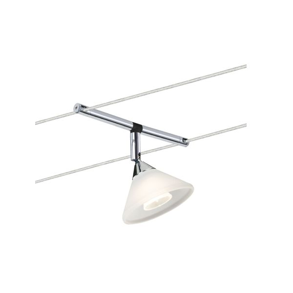Paulmann 941.38 Seilsystem Colmar Einzelspot GU4 max. 10W dimmbar 12V Chrom#Satin