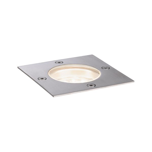 Paulmann 942.27 Plug & Shine LED Bodeneinbauleuchte Floor Einzelspot IP67 3000K 3,8W Edelstahl