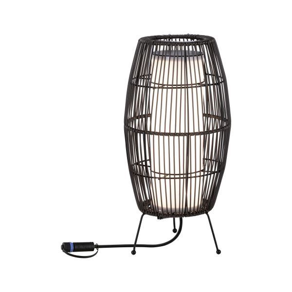 Paulmann 943.19 Plug & Shine LED Lichtobjekt Basket Einzelleuchte IP44 3000K 7,8W Braun