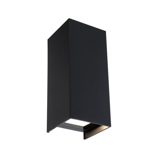 Paulmann 943.26 LED Wandleuchte Flame IP44 eckig 65x70mm 3000K 2x2,8W 2x290lm 230V Anthrazit Aluminium