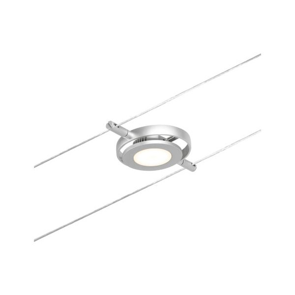 Paulmann 944.15 CorDuo LED Seilsystem RoundMac Einzelspot 200lm 4,5W 3000K 12V Chrom matt#Chrom