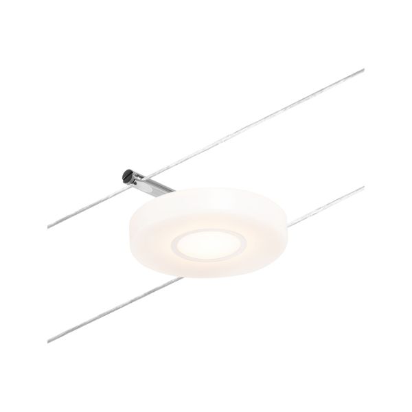 Paulmann 944.27 CorDuo LED Seilsystem DiscLED Einzelspot 200lm 4,5W 3000K 12V Chrom matt#Chrom