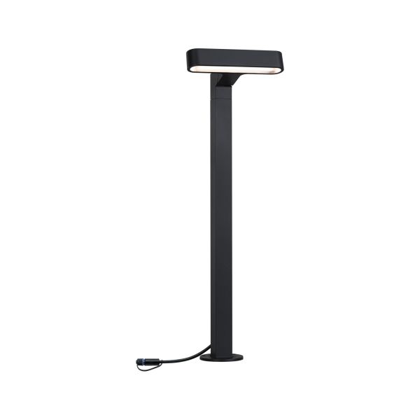 Paulmann 945.46 Plug & Shine LED Pollerleuchte Ito Einzelleuchte Horizontale Ausrichtung IP65 3000K 6W Anthrazit