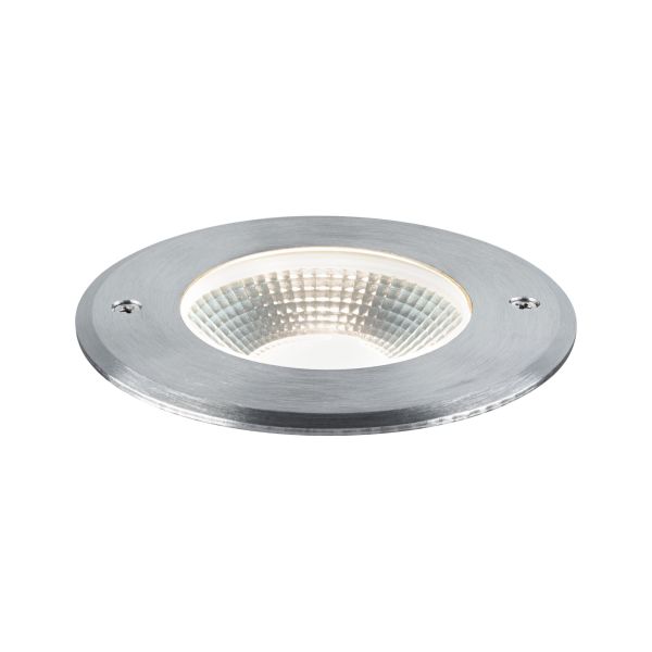 Paulmann 947.48 LED Bodeneinbauleuchte Vanea seewasserresistent IP67 rund 100mm 3000K 3,5W 160lm 230V Alu Aluminium