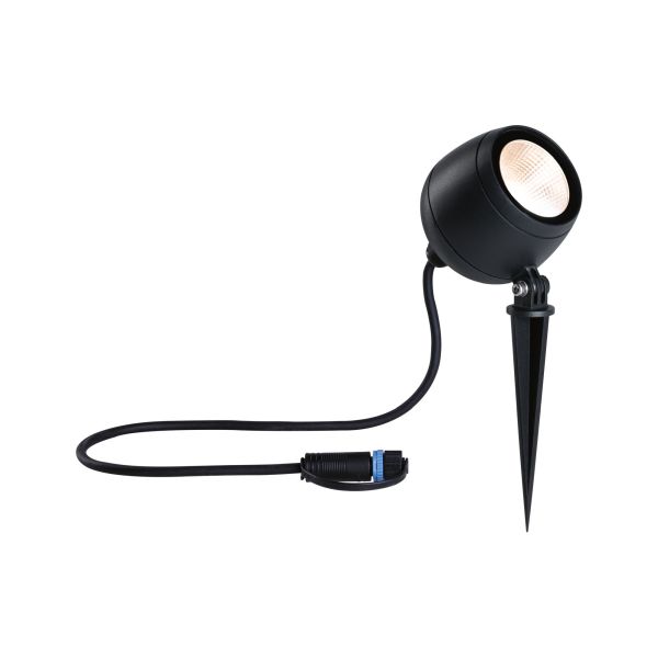 Paulmann 947.75 Plug & Shine LED Gartenstrahler Kikolo IP65 3000K 7,2W Anthrazit