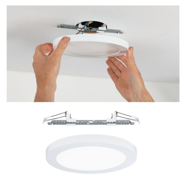 Paulmann 953.89 LED Einbaupanel 2in1 Cover-it rund 225mm 16,5W 1200lm 4000K Weiß matt