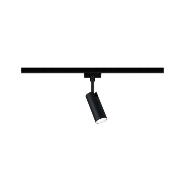 Paulmann 969.40 URail LED Schienenspot Tubo Einzelspot 234lm 4,5W 4000K 230V Schwarz matt
