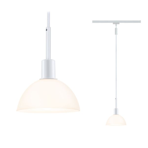 Paulmann 969.73 URail Pendel Sarrasani E14 max. 20W dimmbar 230V Weiß#Opal