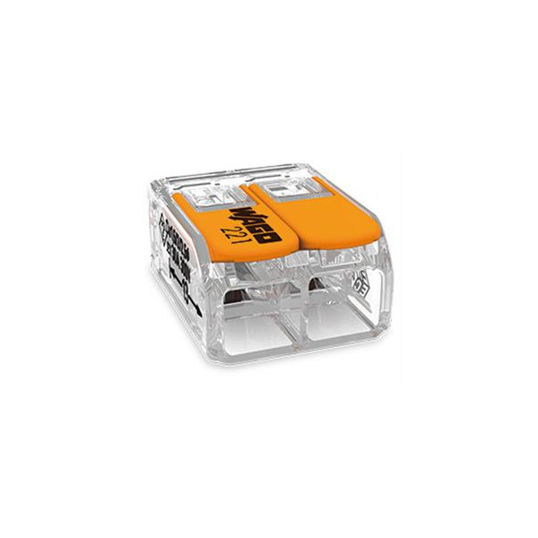 Wago 221-612 COMPACT-Verbindungsklemme für alle Leiterarten max. 6mm² transparent 50 Stück