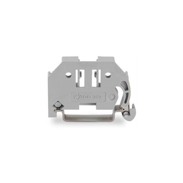 Wago 249-116 Schraubenlose Endklammer 6mm breit für Tragschiene 35 - 15 und 35 - 7,5 grau