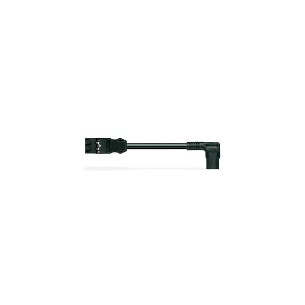 Wago 771-9993/805-101 konfektionierte Übergangsleitung Stecker/Kaltgerätekupplung 3-polig schwarz