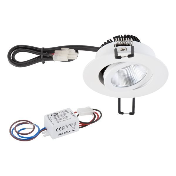 EVN P-LED Deckeneinbauleuchte weiß 230V 3000K 300lm