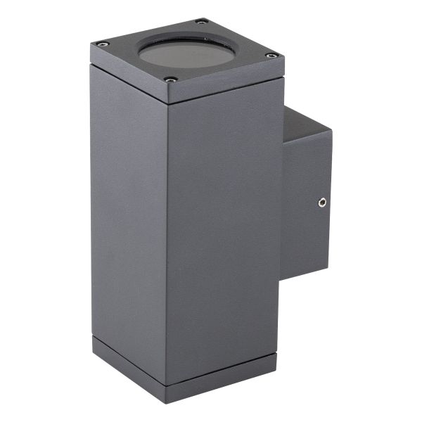 EVN Wandanbauleuchte 2-flammig anth IP54 GU10 220-240V
