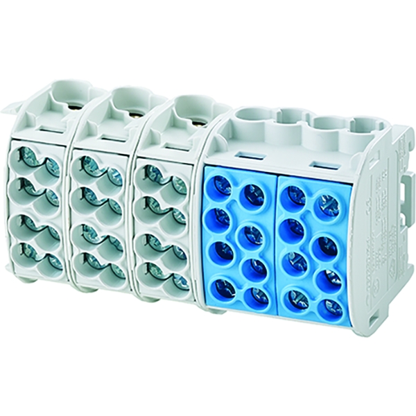 Hensel KKL 48 Hauptleitungsabzweigklemme, 1,5-25 qmm, 4pol. je 4 Klemmst.,N-blau