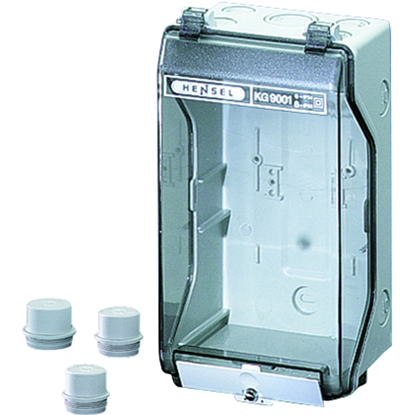 Hensel KG 9001 KV-Leergehäuse, Einbaumasse bei eingeb. Montageplatte 101x205x95 mm