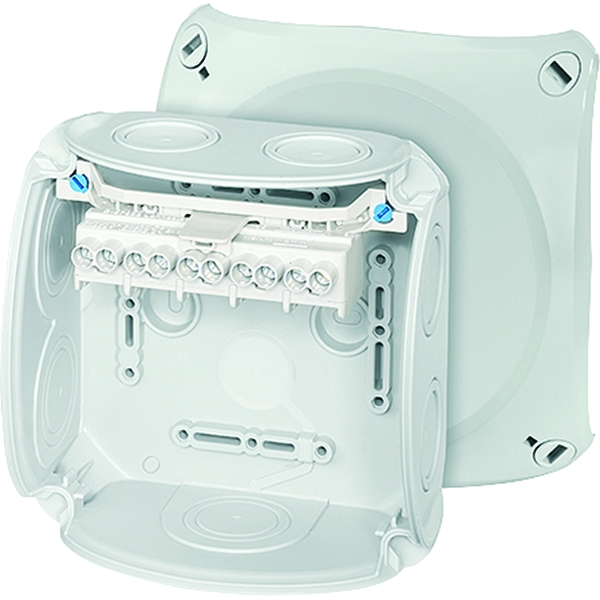 Hensel DK 0606 G Kabelabzweigkasten 1,5-6 qmm 3phasig, 10 qmm 1phasig, 5pol. Klemme