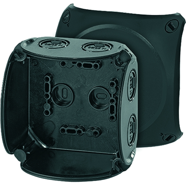 Hensel KF 0400 B Kabelabzweigkasten bis 4 qmm ohne Klemme, schwarz