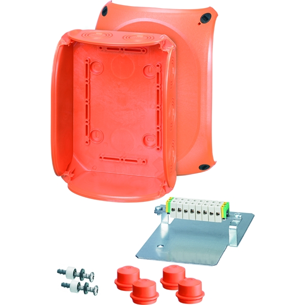 Hensel FK 1608 Kabelabzweigkasten mit Funktionserhalt, 1,5 und 2,5 qmm, 10polig, Thermoplast