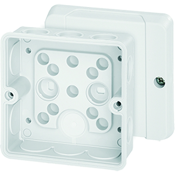Hensel DE 9321 Kabelabzweigkasten bis 2,5 qmm 3phasig, 4 qmm 1ph., ohne Klemme, weiß