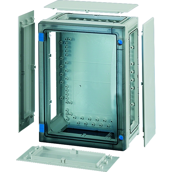 Hensel FP 0211 ENYSTAR-Leergehäuse, Einbaumaße 216x306x136mm, transparenter Tür