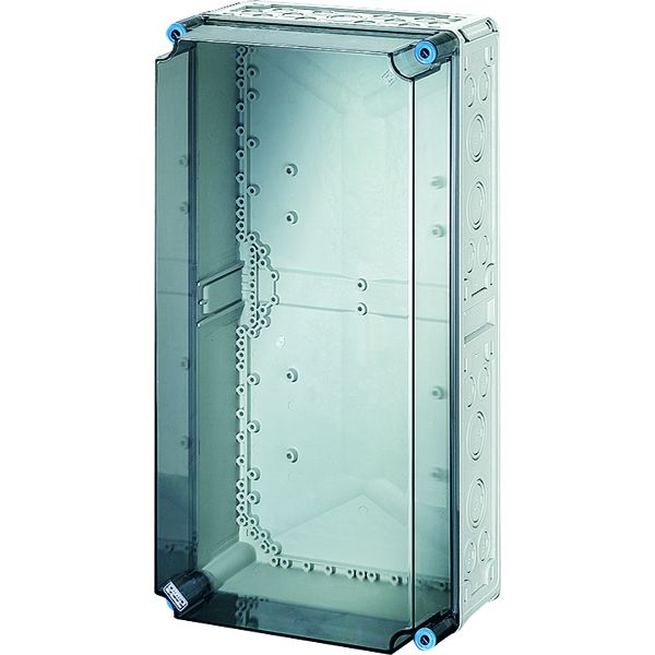 Hensel Mi 0410 Mi-Leergehäuse, Einbaumaße 275x575x19mm, transparenter Deckel