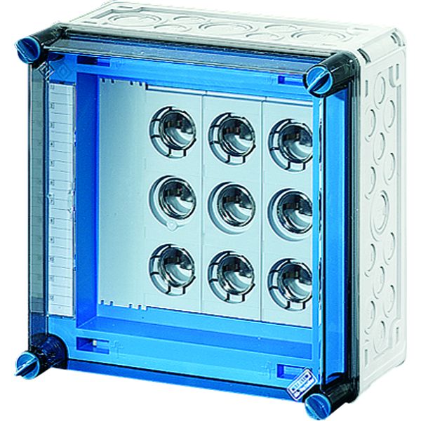 Hensel Mi 3264 Mi-Sicherungsgehäuse, 3x3x63A, DIII, E33 auf Sammelschiene 400 A, 5polig