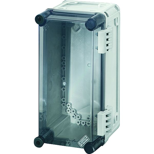 Hensel Mi 9100 Mi-Einzelleergehäuse, Einbaumaße 275x125x146mm, transparenter Deckel