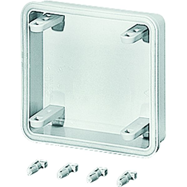 Hensel Mi FP 15 Anbauflansch, ohne Vorpressungen, Nutzfläche 65x88 mm
