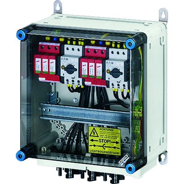 Hensel Mi PV 2242 PV-Generatoranschlusskasten, mit ÜSE, 4xPV-Strang auf 2xWR-Eing. mit Schalter