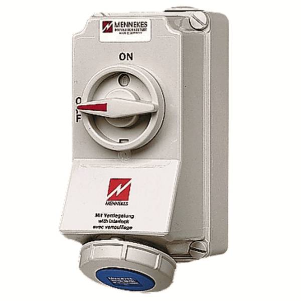 Mennekes 5793A Wanddose DUO 32A 3p 6h 230V IP67