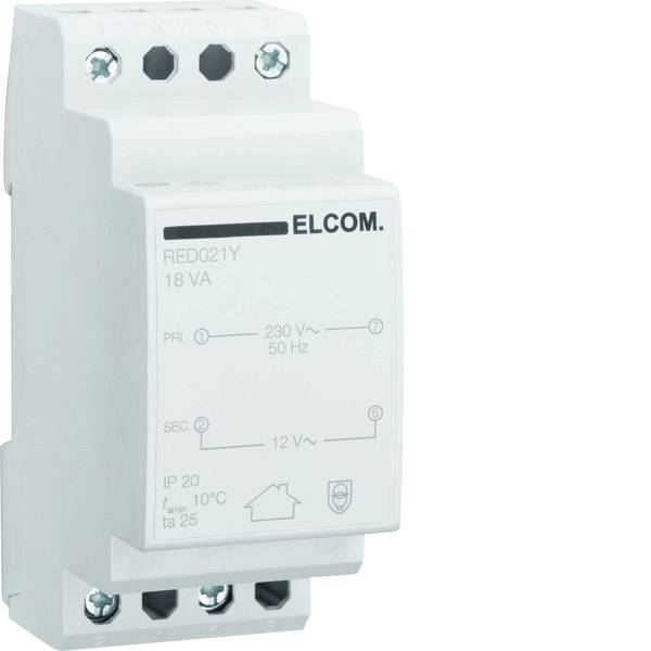 Elcom Trafo 230V/12V~ 1,5A REG RED021Y
