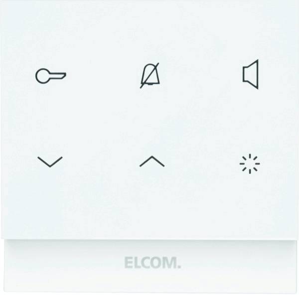 Elcom Innenstation Audio eckig 2D polarw glä TOUCH REK221Y