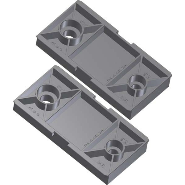 Bachmann 509.000 Steckdosenleiste Kunststoffhalterset