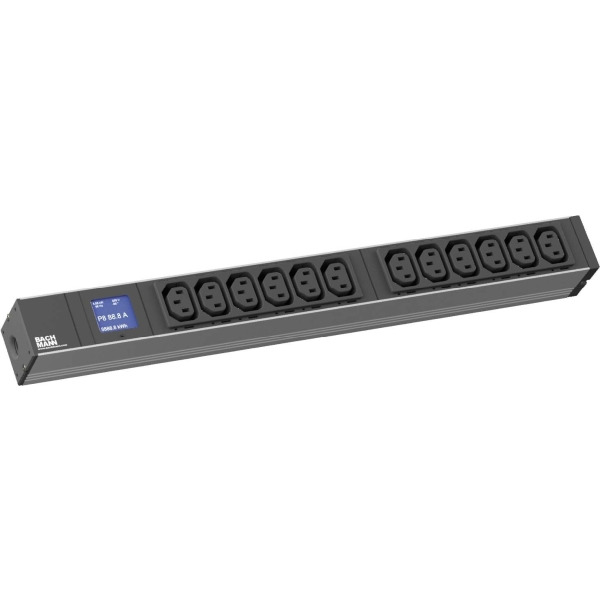 Bachmann 800.2055 Steckdosenleiste 12xC13 mit Amperemeter