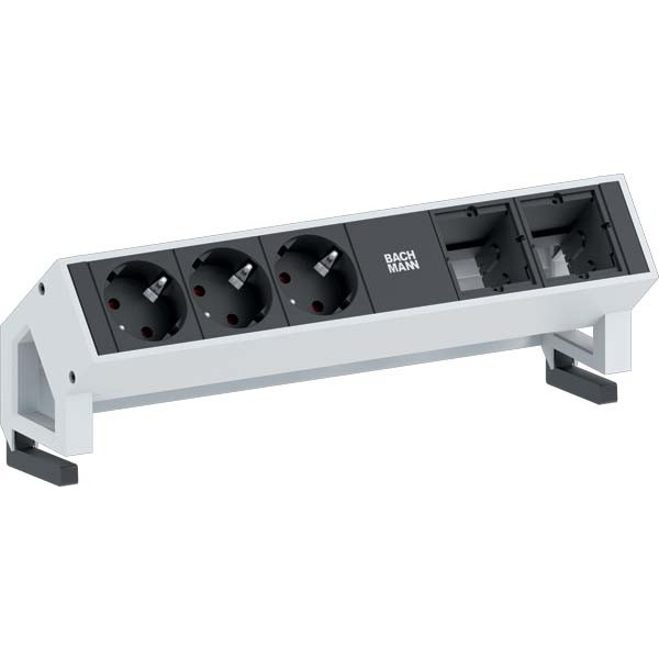 Bachmann 902.201 Steckdoseneinheit 3x Schutzkontakt 2xABD