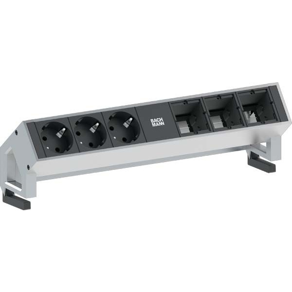 Bachmann 902.202 Steckdoseneinheit 3x Schutzkontakt 3xABD