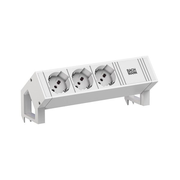 Bachmann 902.3227 Steckdosenleiste DESK2 white 3xP40