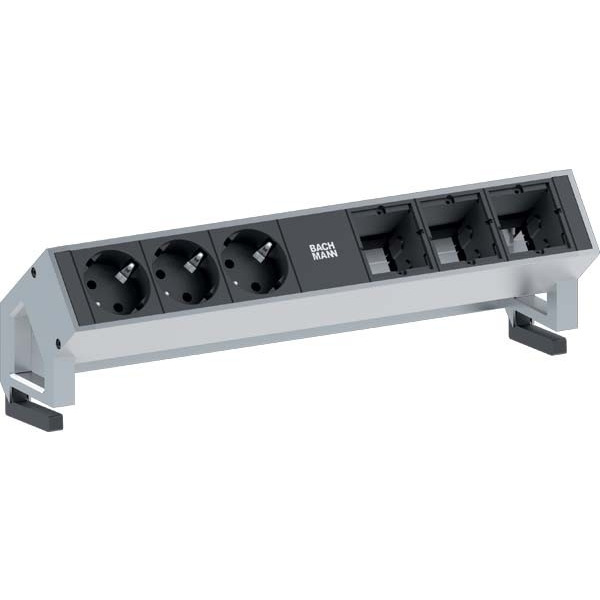Bachmann 902.402 Steckdoseneinheit 3x Schutzkontakt 3xABD