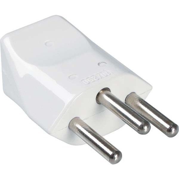 Bachmann 910.275 Schutzkontakt-Stecker weiß weiß Schweiz